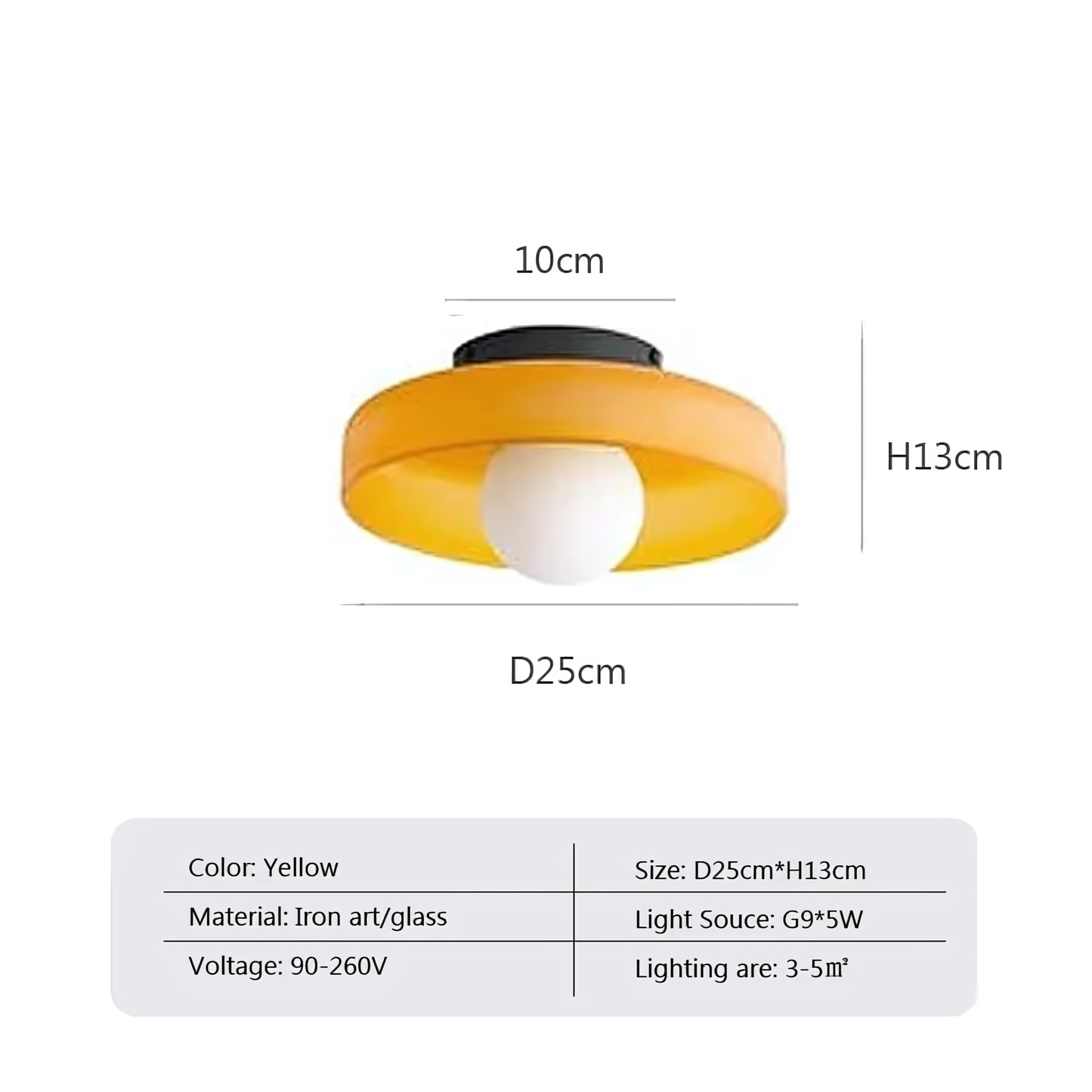 Aalto Olive Glass Ceiling Light