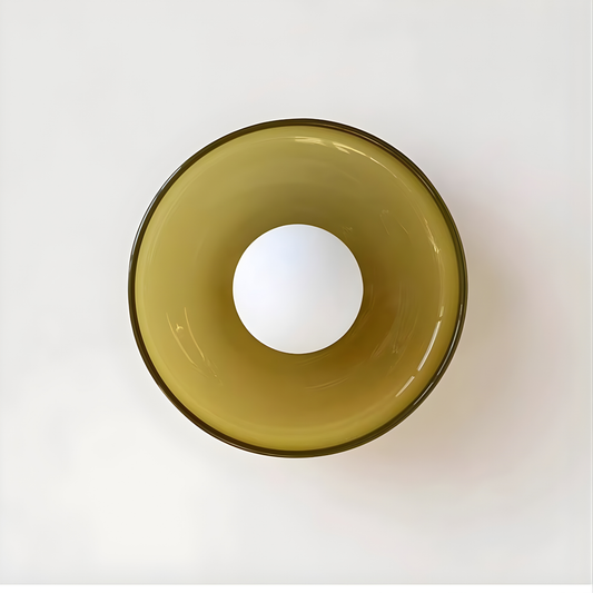 Aalto Olive Glass Ceiling Light