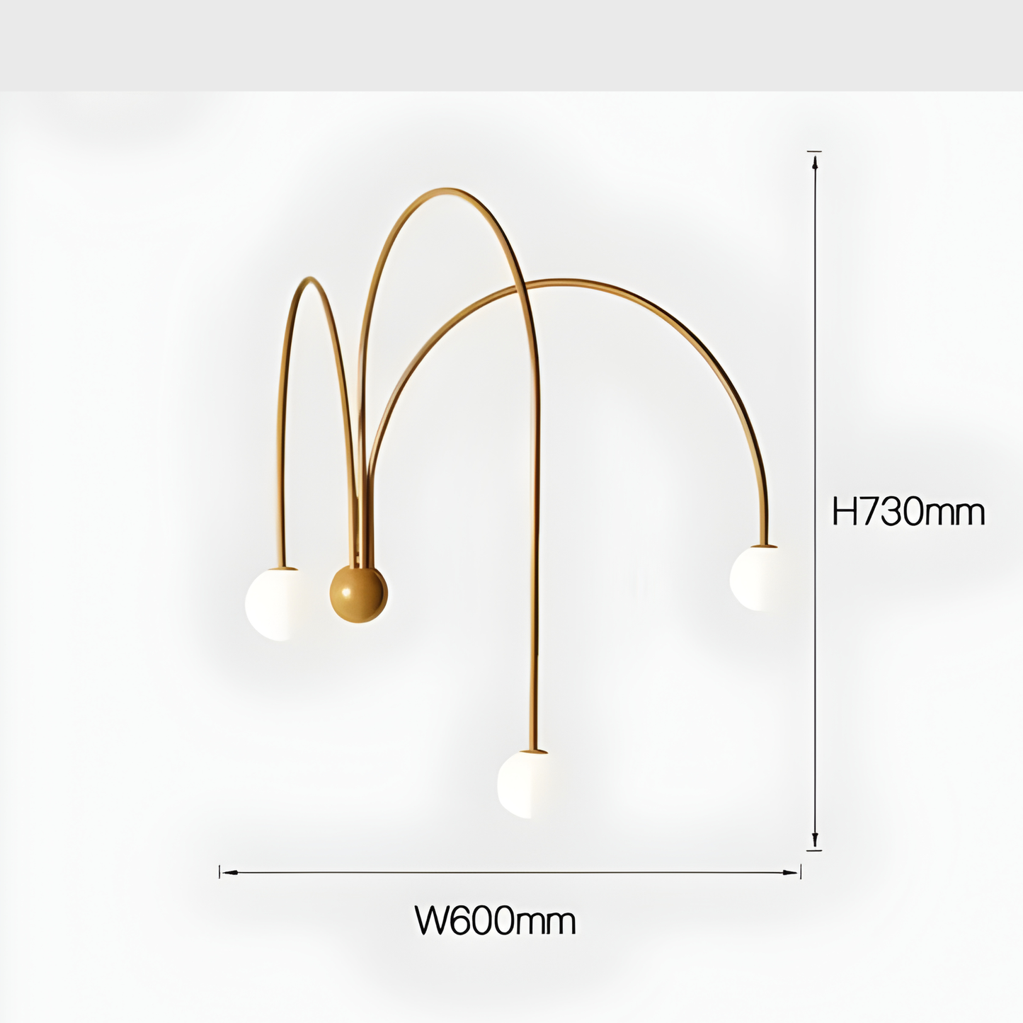 Italian Curve Designer Wall Lamp