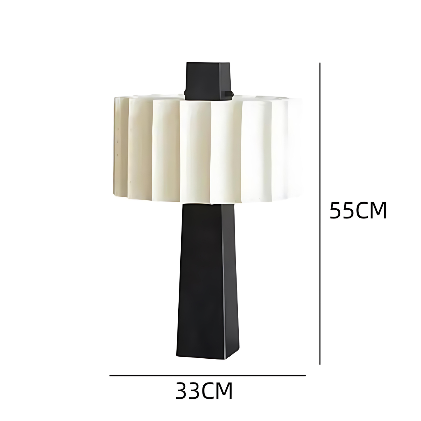 Arden Scandinavian Pleated Table Lamp