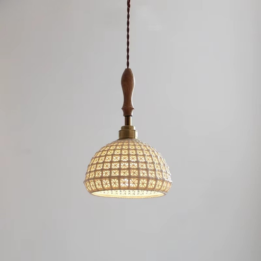 Hana Japanese Ceramic Pendant Light