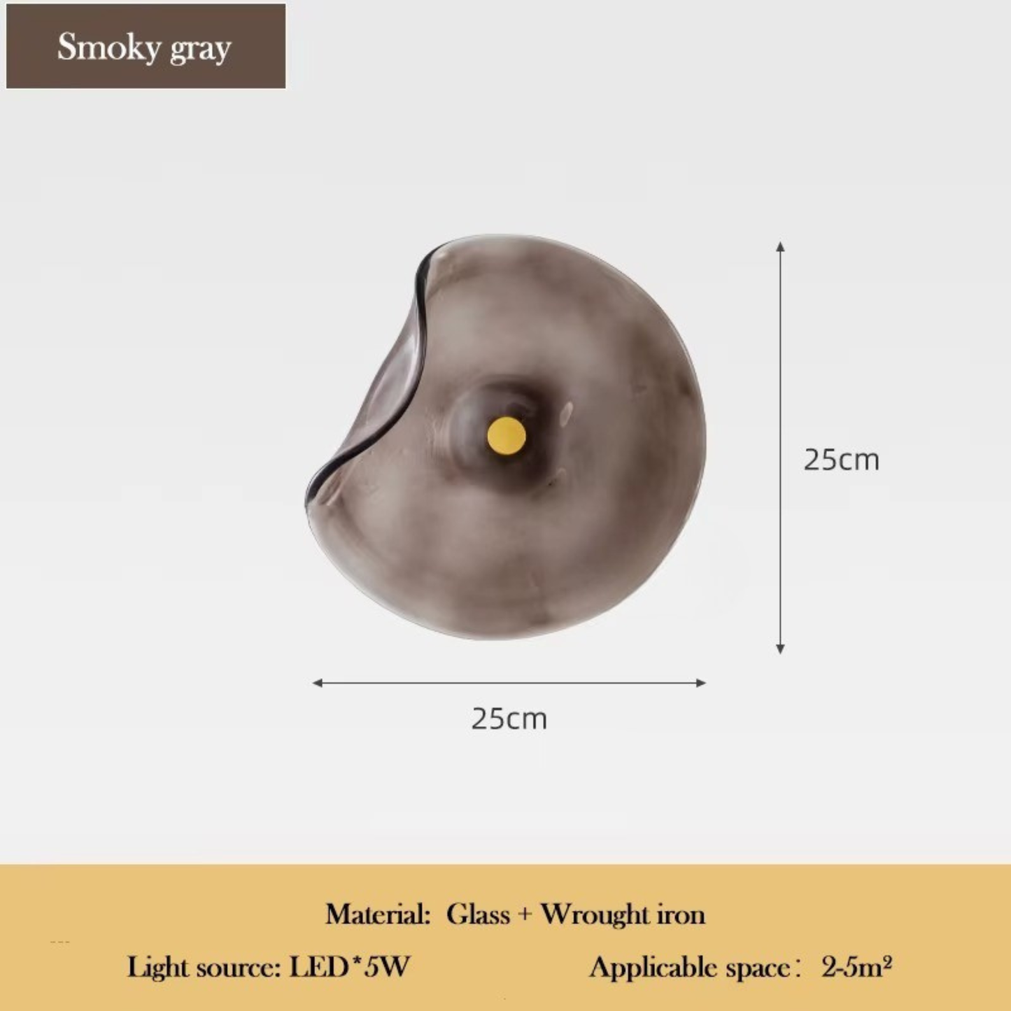 Nordic Organic Glass Wall Light