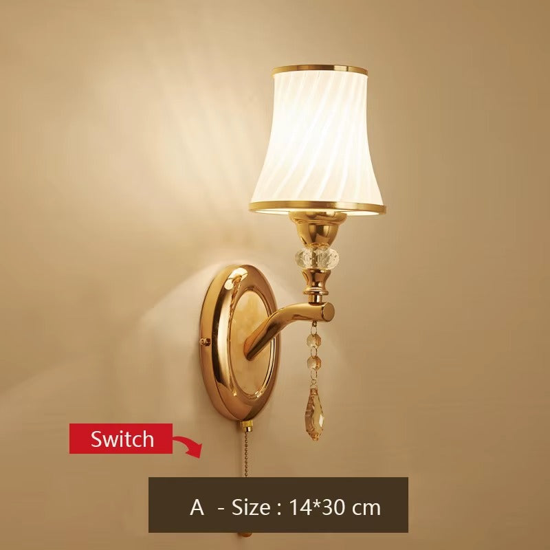 Nordic Elegance Wall Lamp with Glass Shade