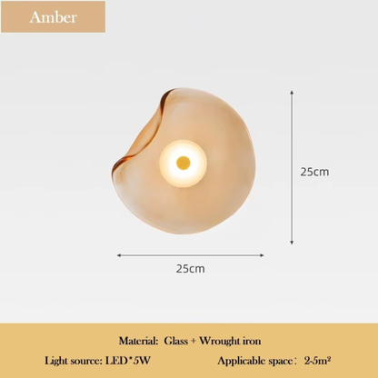 Nordic Organic Glass Wall Light