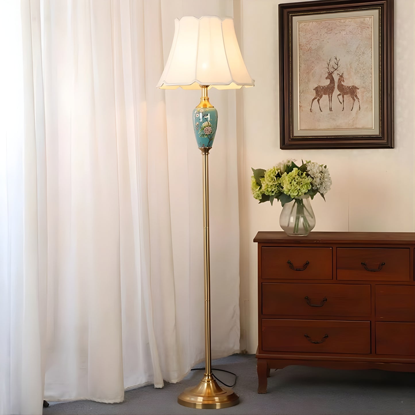 Aurora European Ceramic Floor Lamp