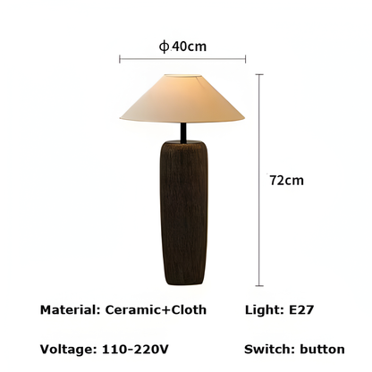 Zen Ceramic Floor Lamp Wabi-Sabi