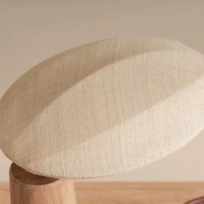 Aira Wabi-Sabi Linen Wood Table Lamp