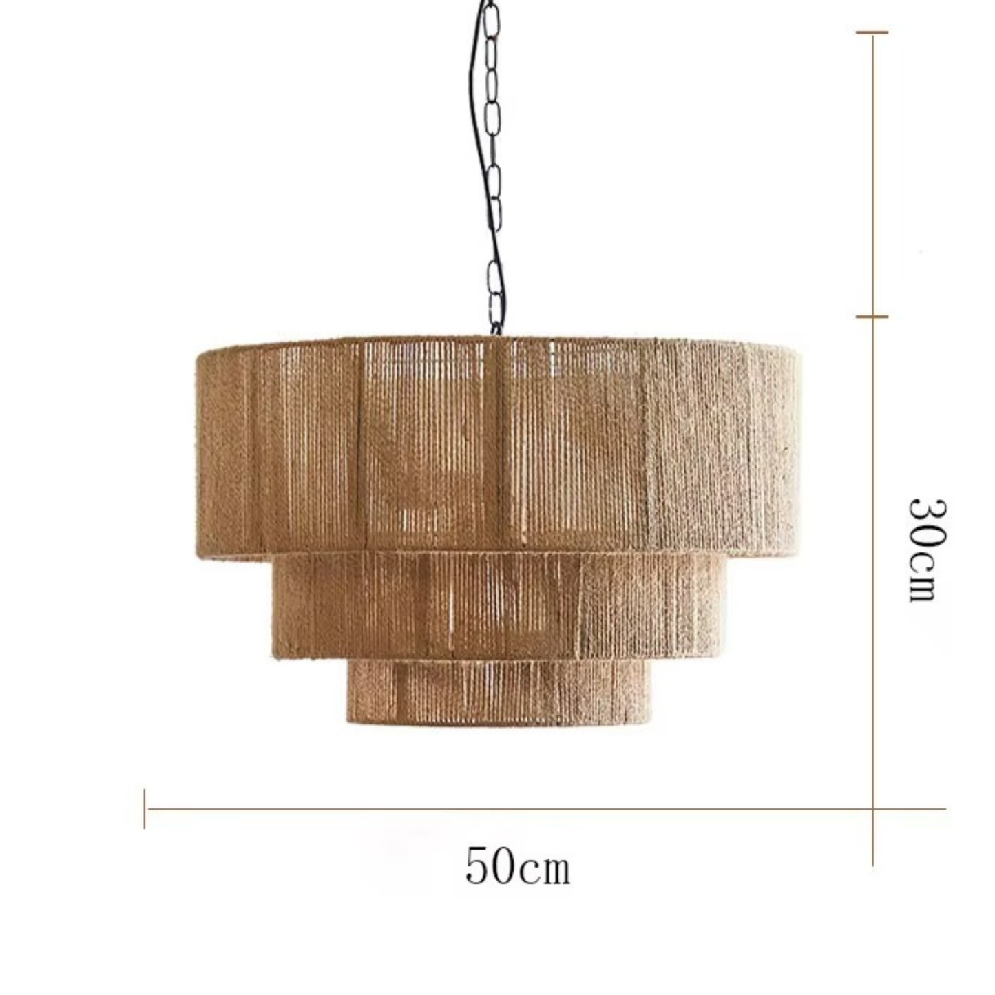 Solea Layered Rattan Pendant Light