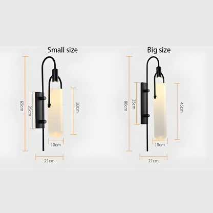 Aurea Noir Black & Gold LED Wall Lamp