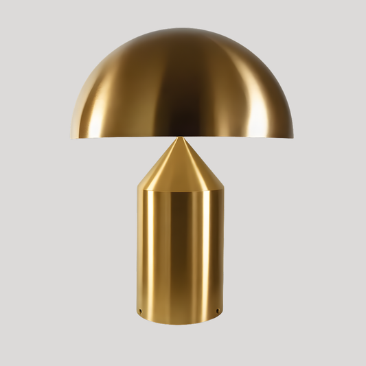 Art Deco Brass Mushroom Table Lamp