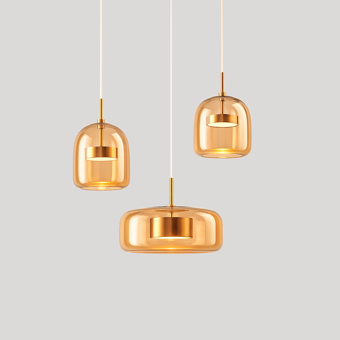 Aurelia Smoked Glass Pendant Ceiling Light
