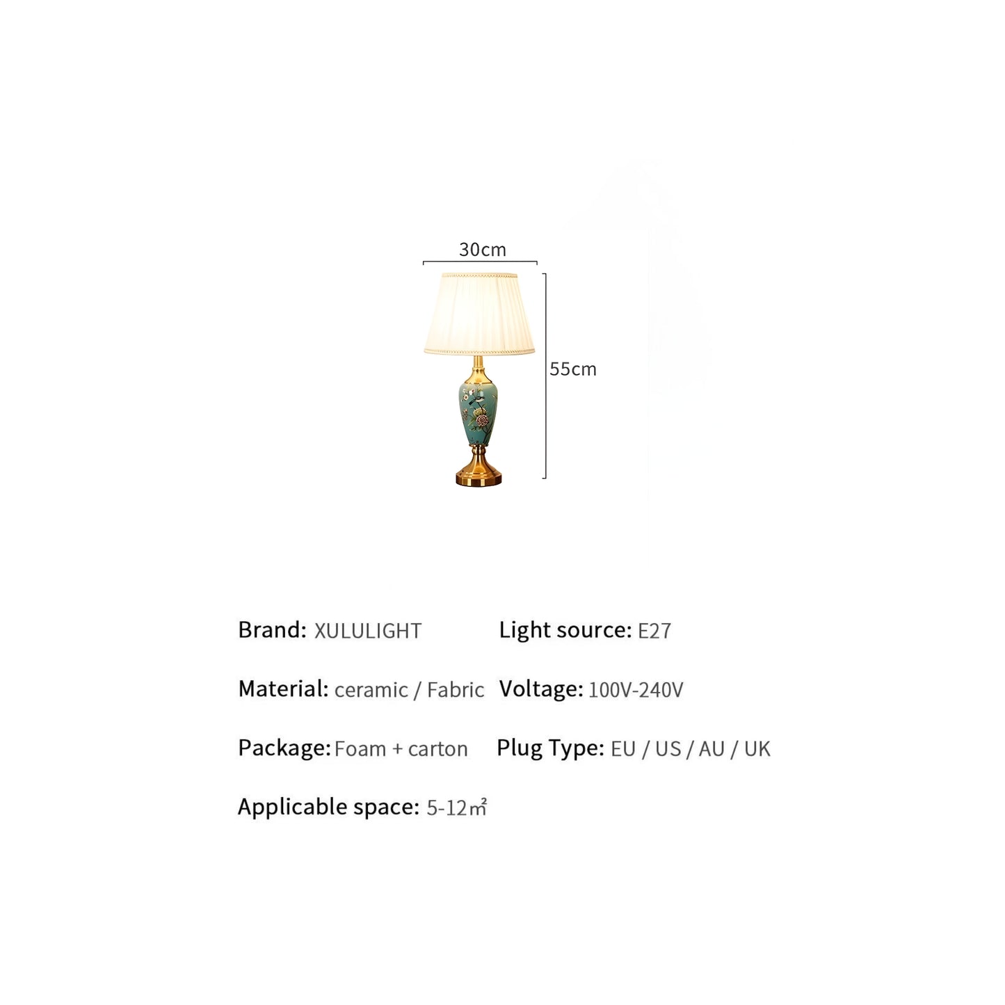 Aurora European Ceramic Table Lamp