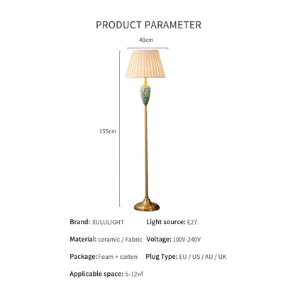 Aurora European Ceramic Floor Lamp