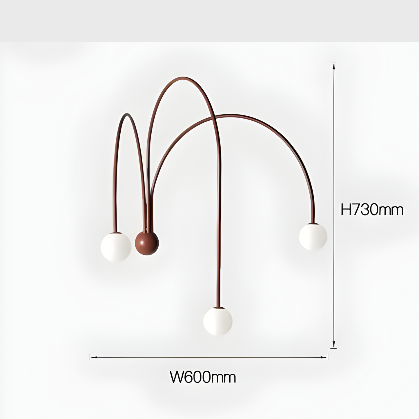 Italian Curve Designer Wall Lamp