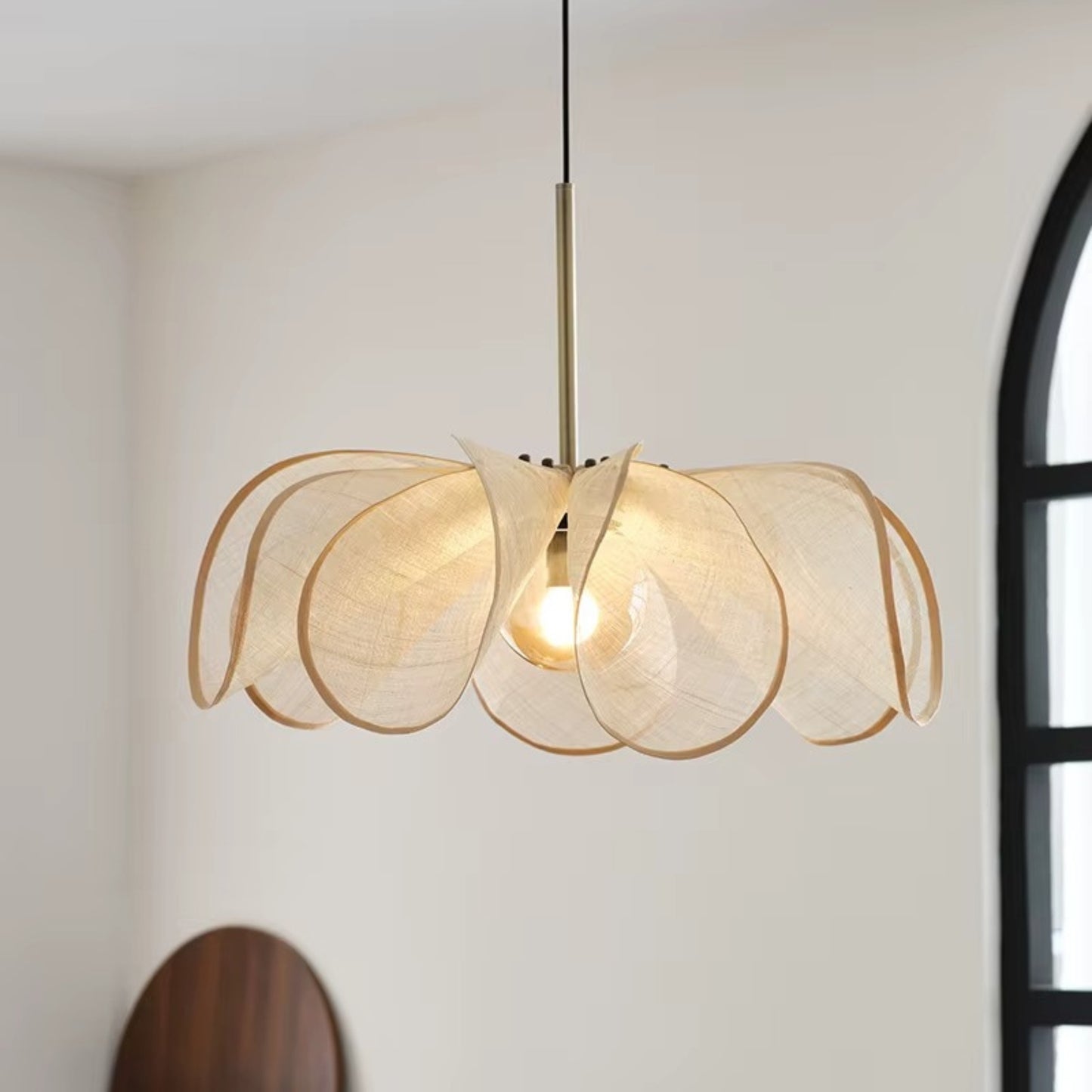Hana Wabi-Sabi Fabric Petal Pendant Light