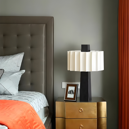 Arden Scandinavian Pleated Table Lamp