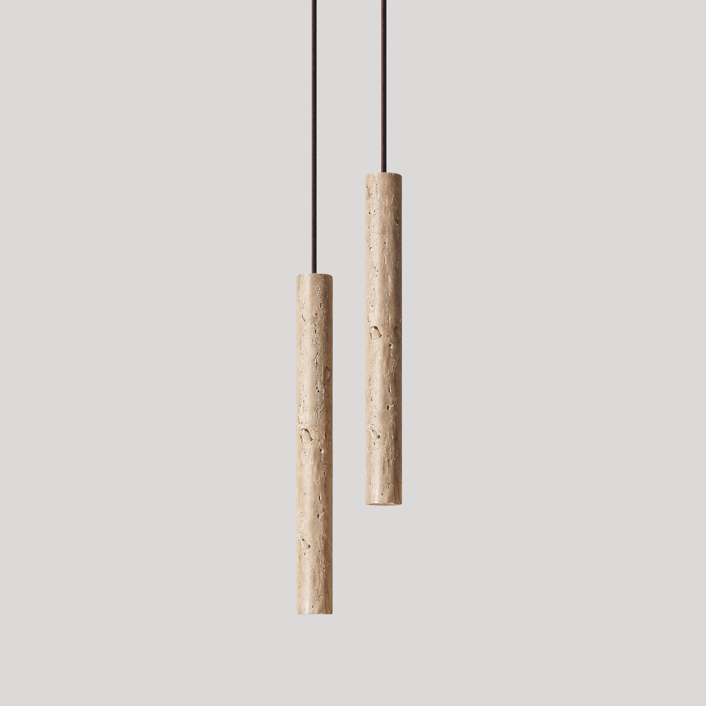 Travertine Column Pendant Light