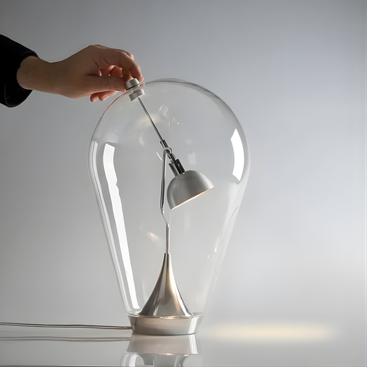 Exquisite Glass Table Lamp with Adjustable Light