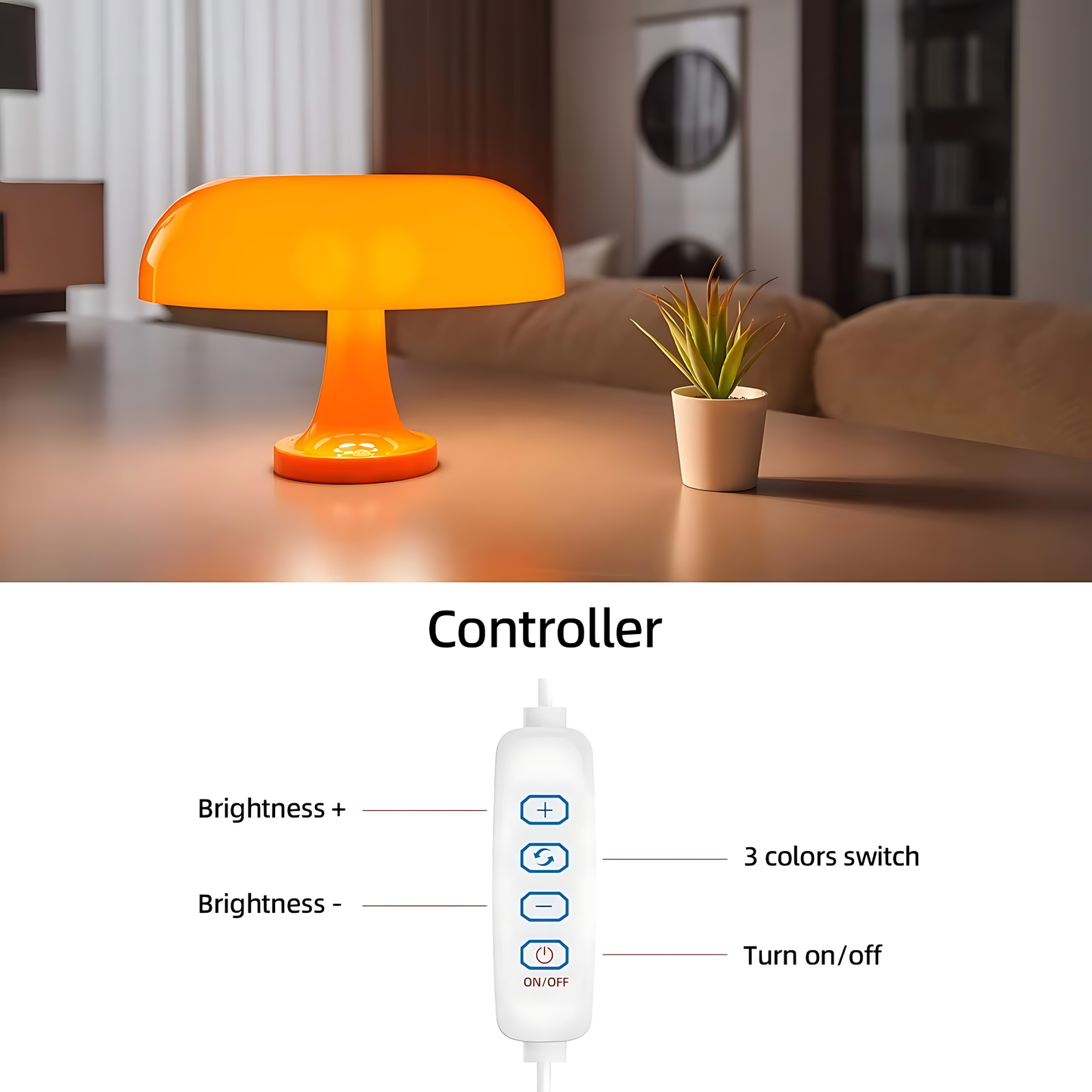 Luma Bauhaus Mushroom Table Lamp
