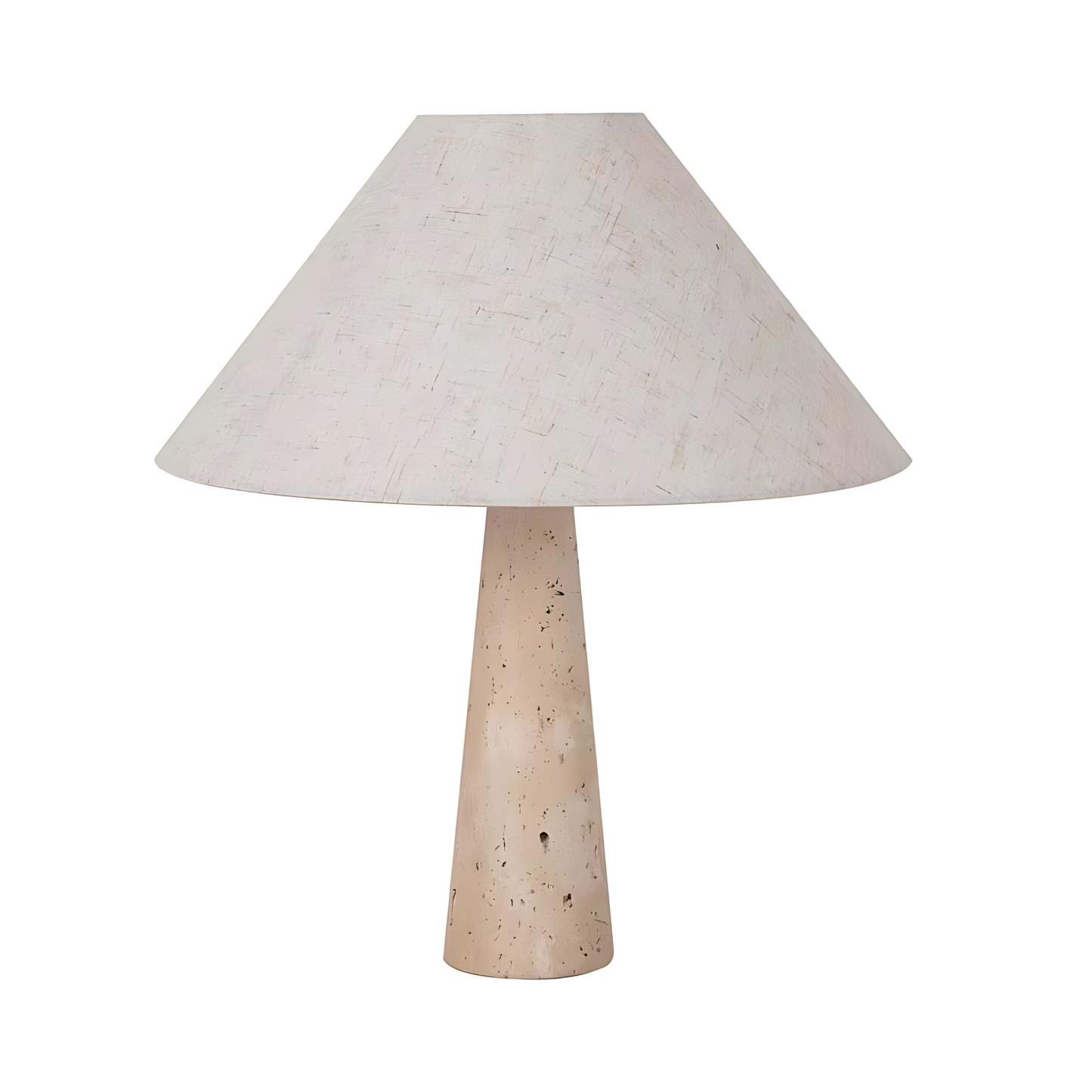 Solara Amber Travertine Fabric Table Lamp
