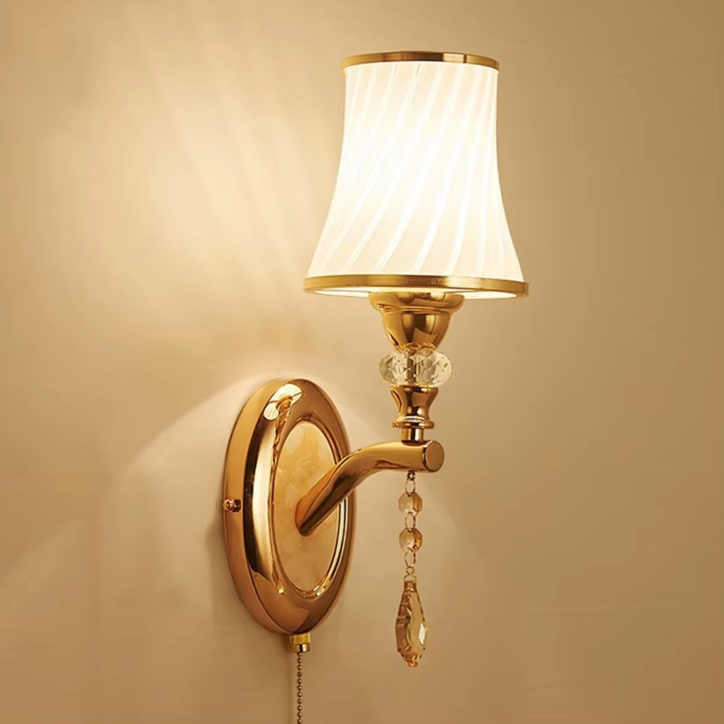 Nordic Elegance Wall Lamp with Glass Shade