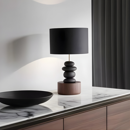 Wabi-Sabi Solid Wood LED Table Lamp