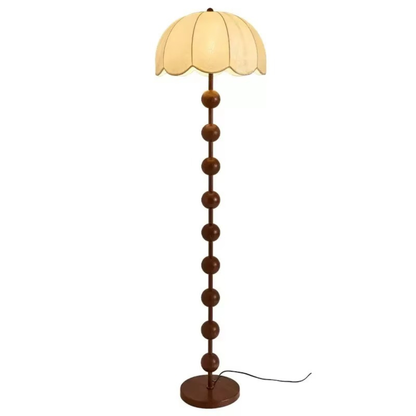 Solenne Vintage Wooden Floor Lamp