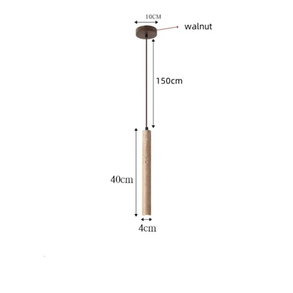 Travertine Column Pendant Light