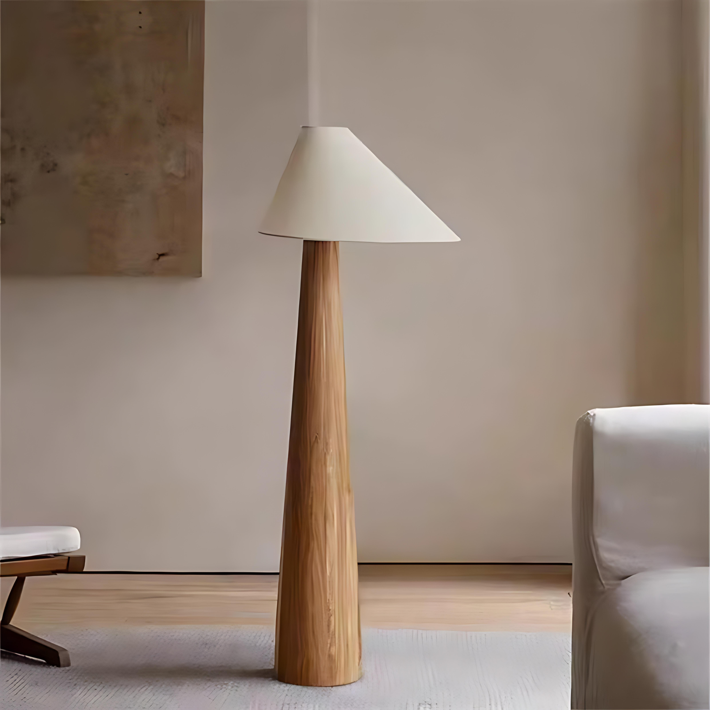 Oslo Oak Cone Floor Lamp