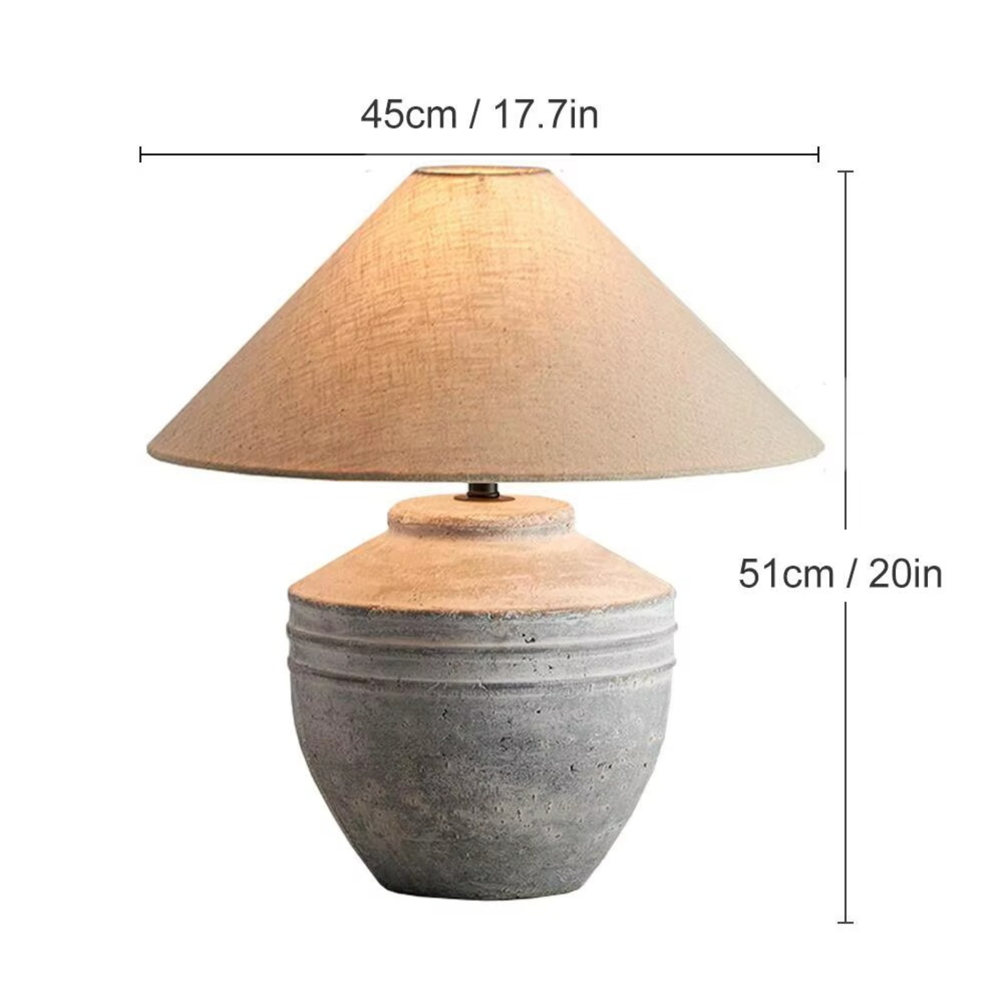 Luna Wabi-Sabi Ceramic Table Lamp