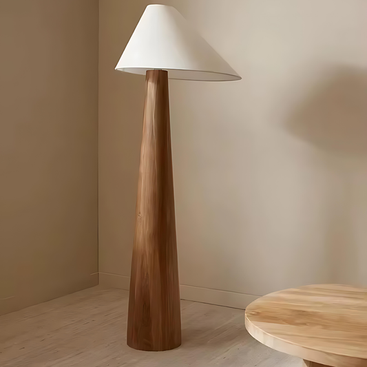 Oslo Oak Cone Floor Lamp