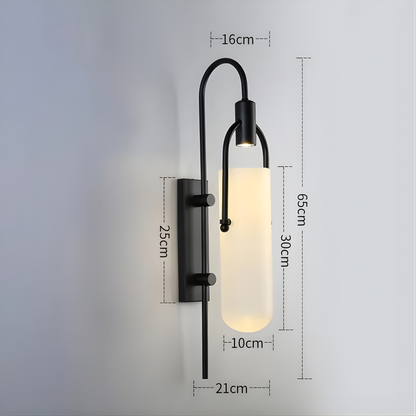 Aurea Noir Black & Gold LED Wall Lamp