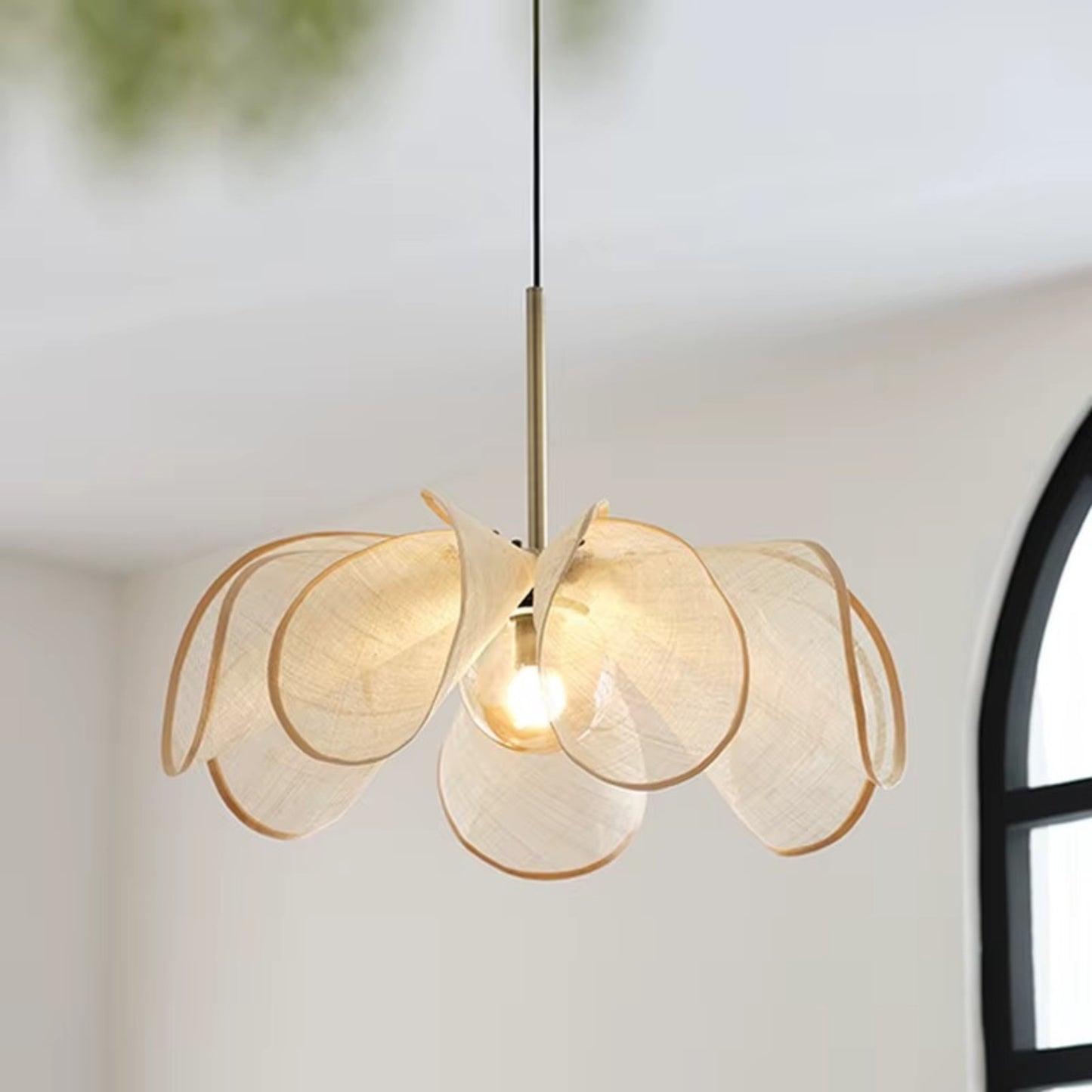 Hana Wabi-Sabi Fabric Petal Pendant Light