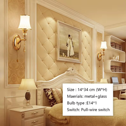 Nordic Elegance Wall Lamp with Glass Shade