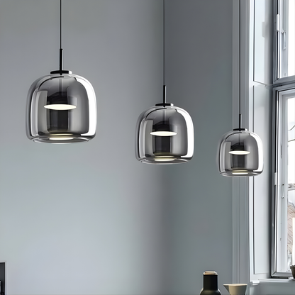 Aurelia Smoked Glass Pendant Ceiling Light