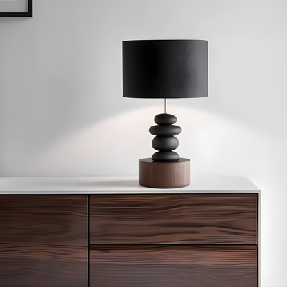 Wabi-Sabi Solid Wood LED Table Lamp