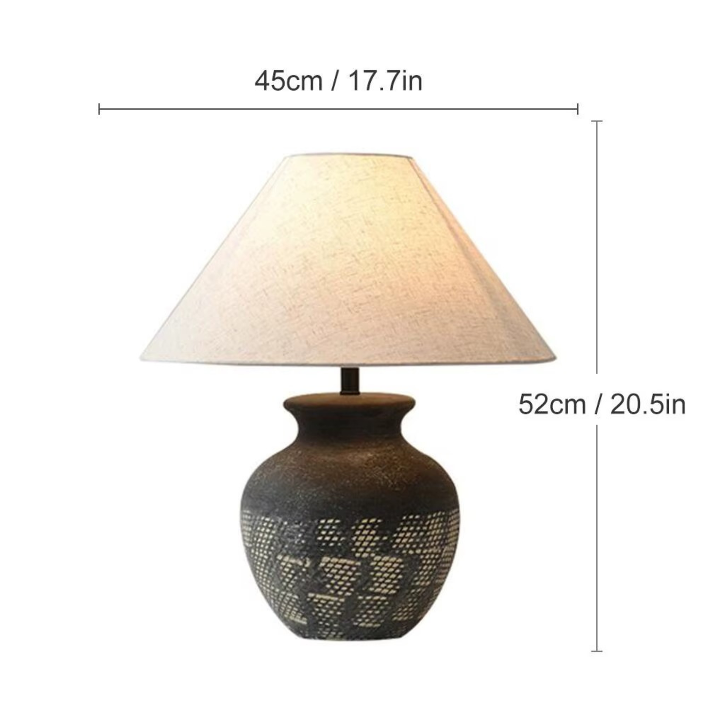 Luna Wabi-Sabi Ceramic Table Lamp