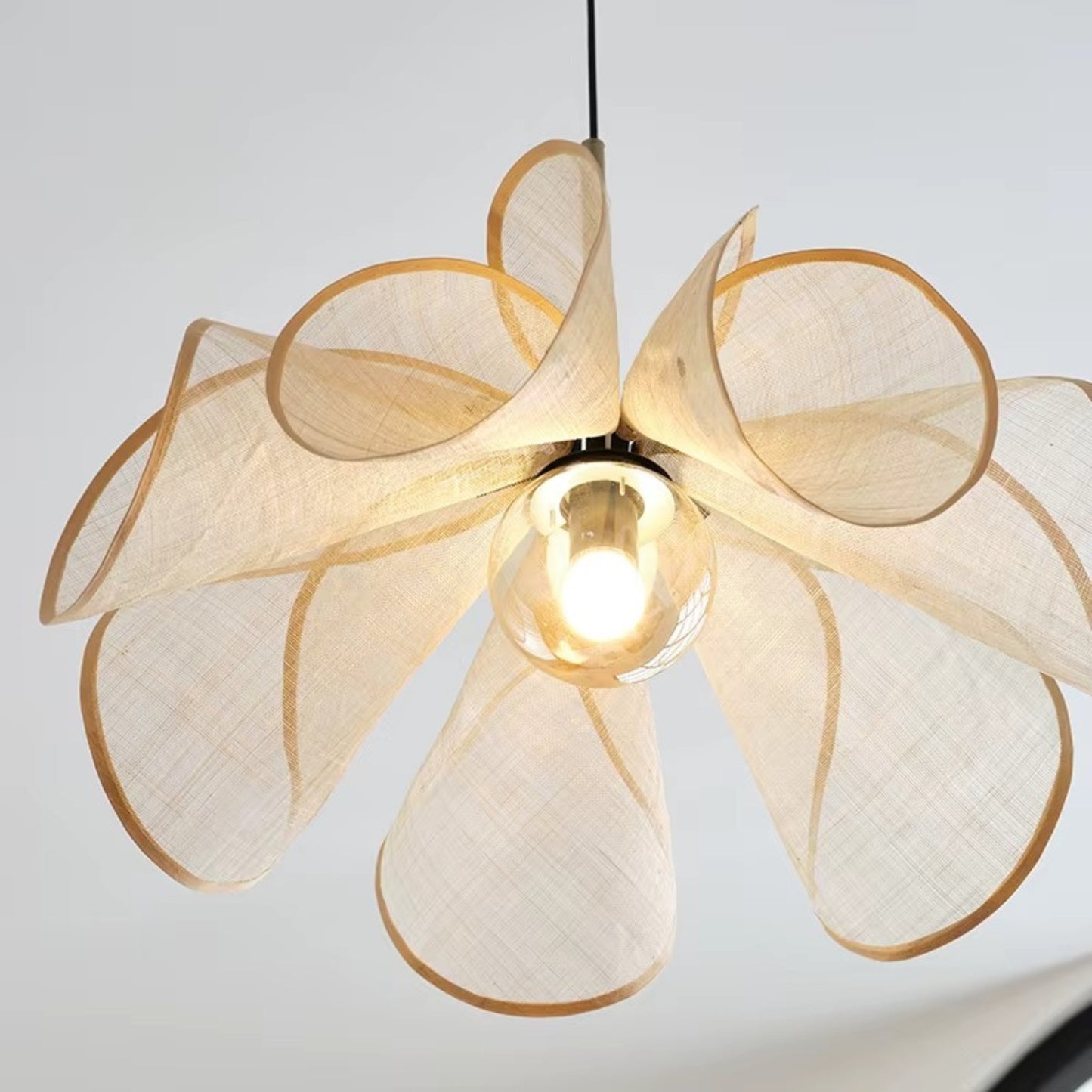 Hana Wabi-Sabi Fabric Petal Pendant Light