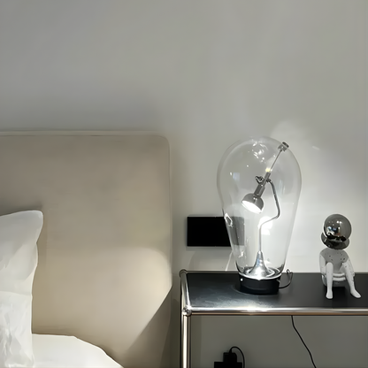 Exquisite Glass Table Lamp with Adjustable Light