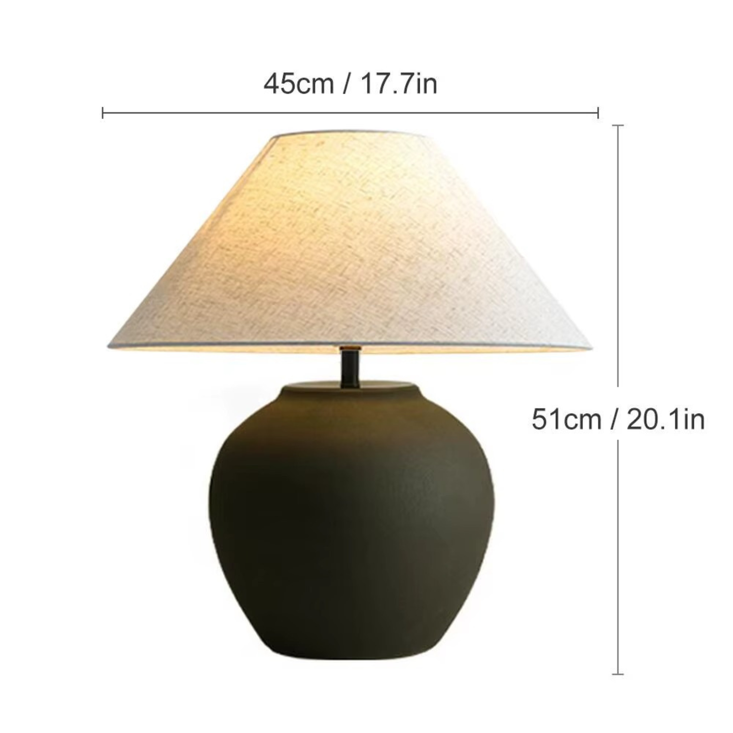 Luna Wabi-Sabi Ceramic Table Lamp