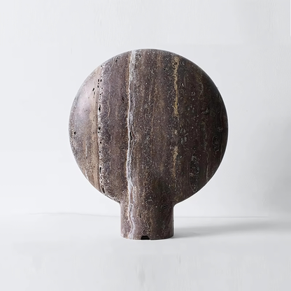 Lunaris Travertine LED Table Lamp