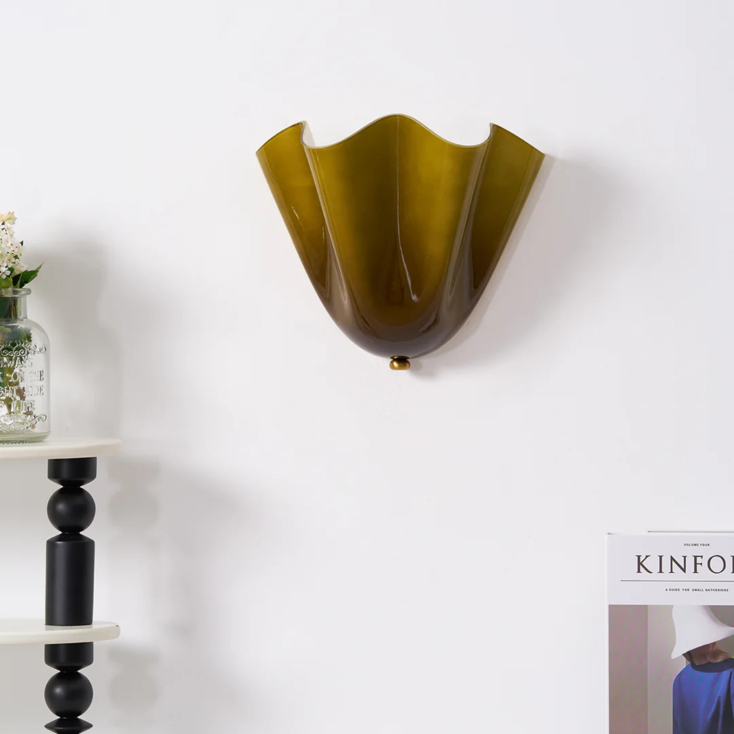 French Retro Glass Wall Light