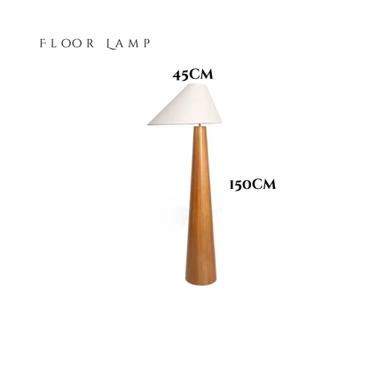 Oslo Oak Cone Floor Lamp
