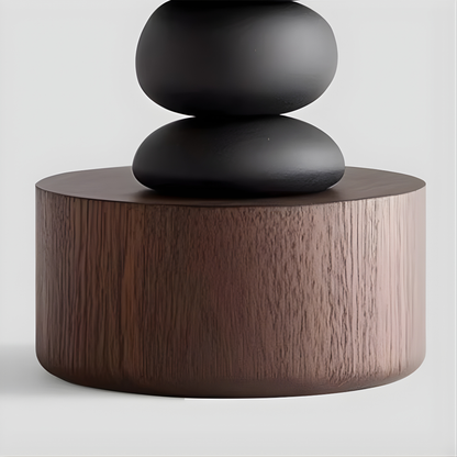 Wabi-Sabi Solid Wood LED Table Lamp