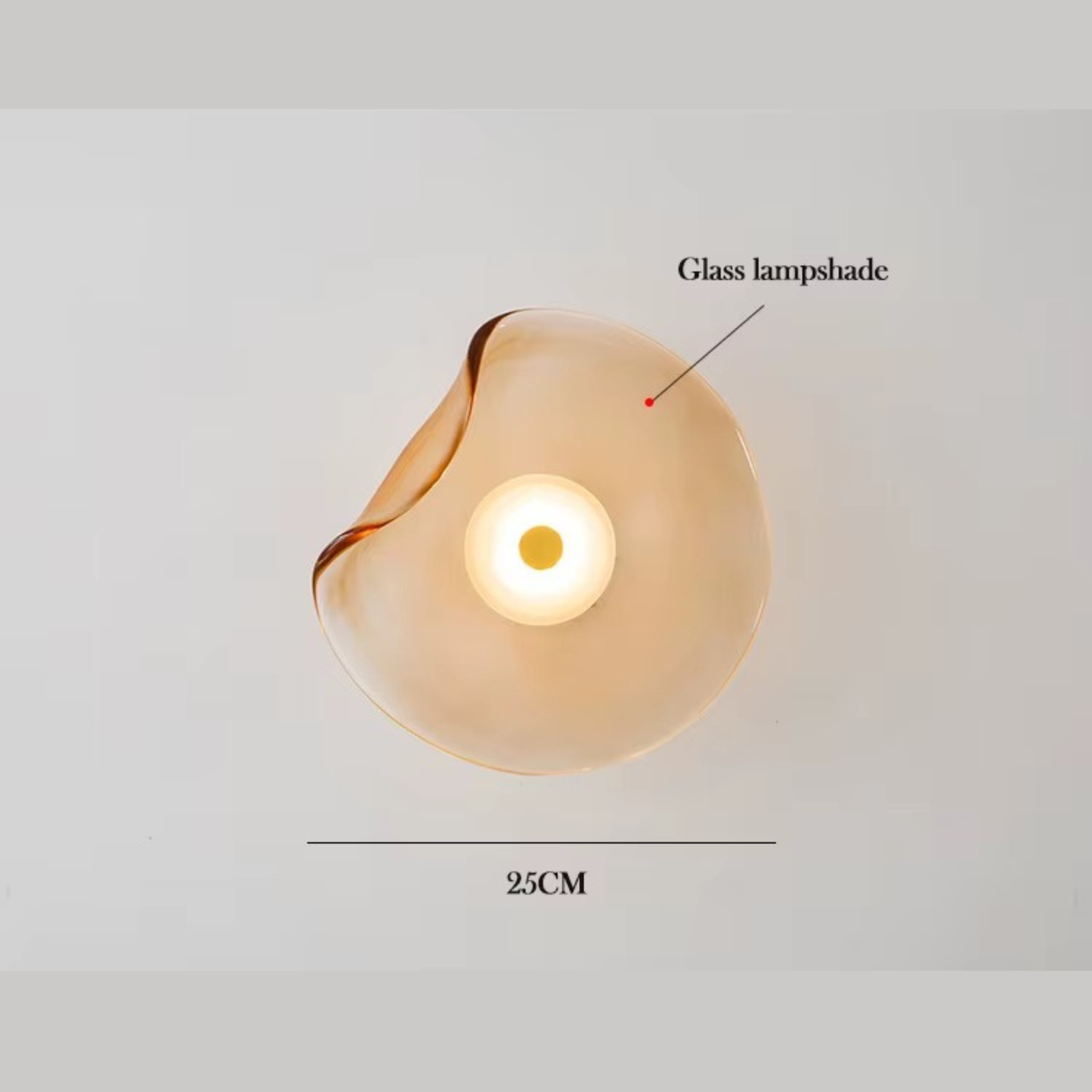 Nordic Organic Glass Wall Light