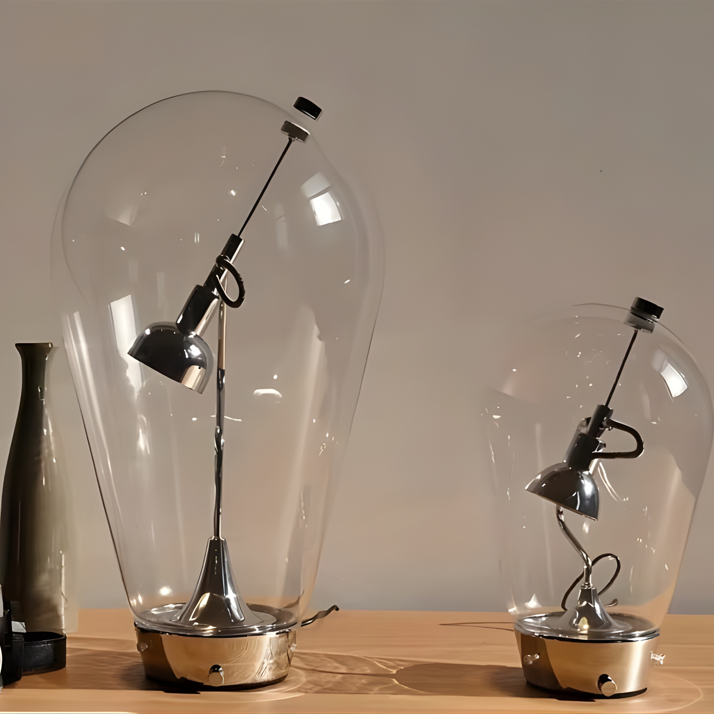 Exquisite Glass Table Lamp with Adjustable Light