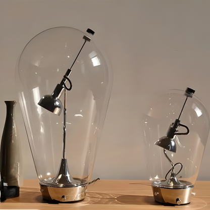 Exquisite Glass Table Lamp with Adjustable Light