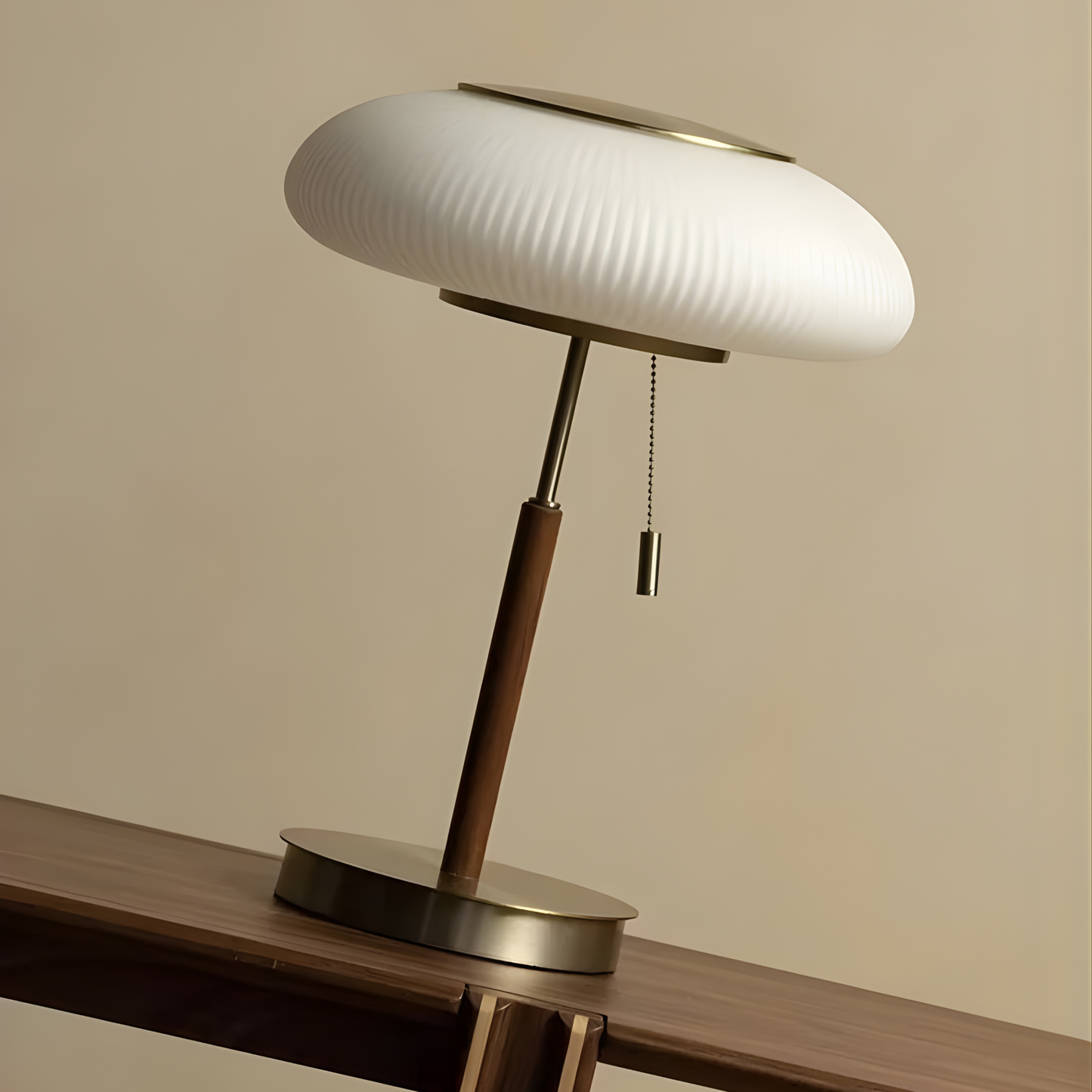 Vintage Glass Table Lamp - Nordic Elegance