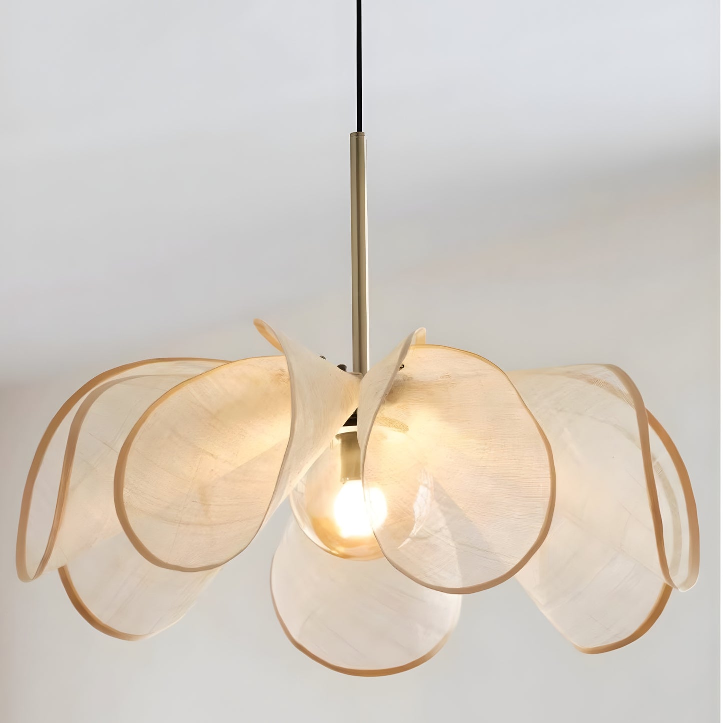 Hana Wabi-Sabi Fabric Petal Pendant Light