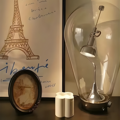 Exquisite Glass Table Lamp with Adjustable Light